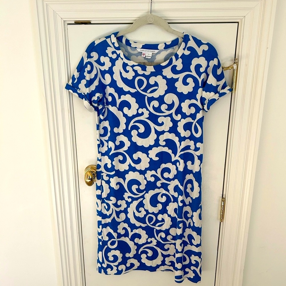 Diane von furstenburg shift silk dress